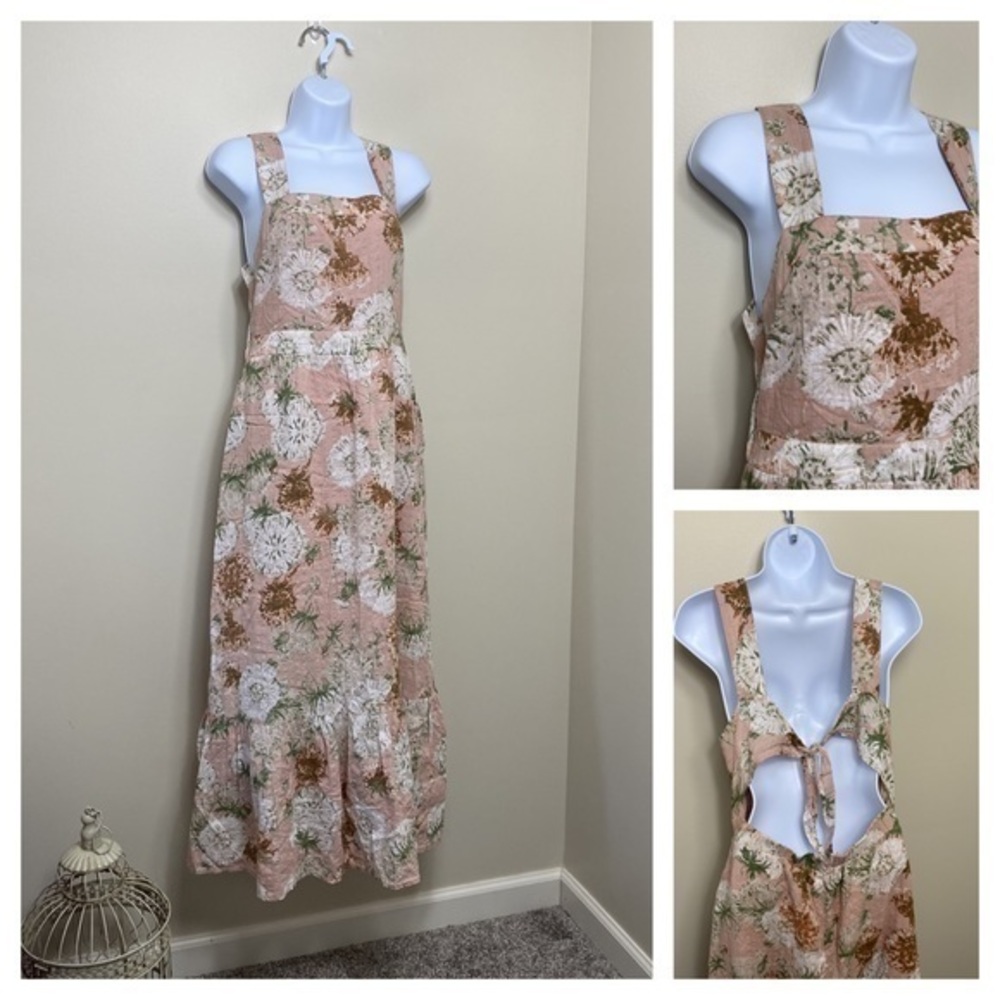 Entro open back floral maxi